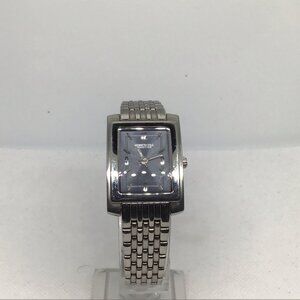 Kenneth Cole Reaction Women's Silver-Tone Rectangular Watch Quartz